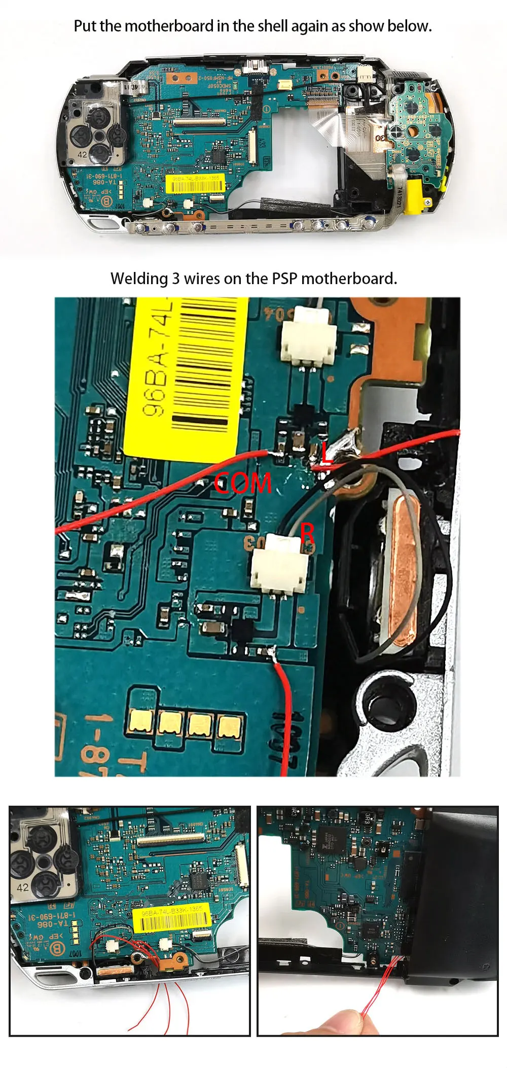 Kit Mod compatível com HDMI para Console