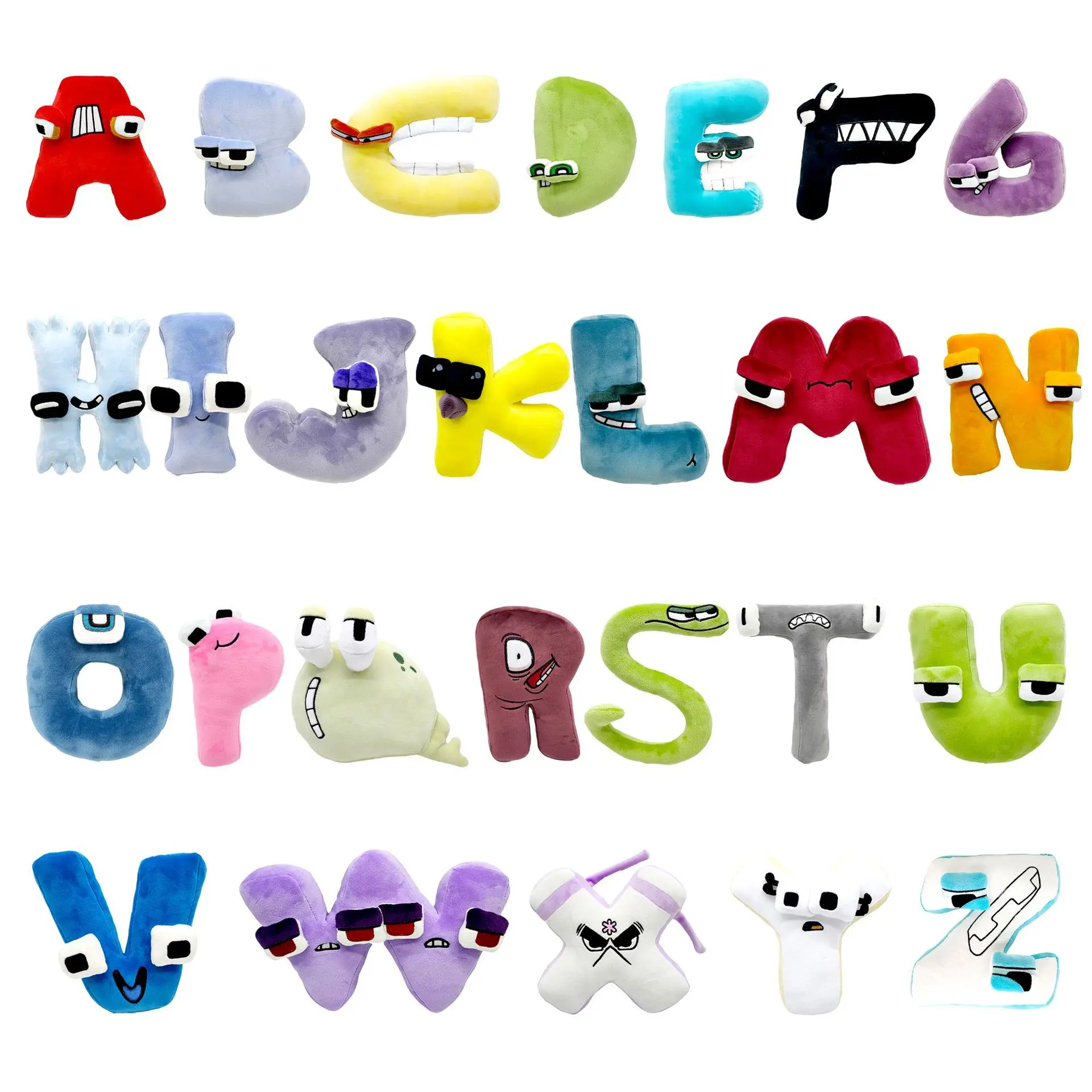

13pcs/set Alphabet Lore But are Plush Toys Animal Plushie Education Doll 26 Alphabet Children Christmas Toy Gift