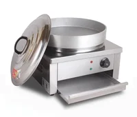 Electric Crepe Baking Pan Fried Dumpling Crepe Commercial Electric Desktop Frying Oven Pan Pancake Machine.2400W 1