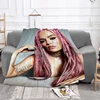 KAROL G Custom Blanket Furry Fluffy Soft Blankets & Throws Winter Warm Throw Sofa Bed Double Decorative Anime Fleece Kid's Child 1