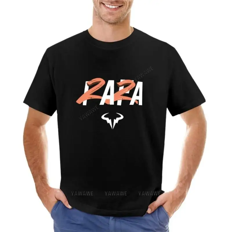 

Мужская футболка с круглым вырезом, топ teeshirt rafa 22, футболка, черные футболки, летняя одежда, мужская тренировочная рубашка