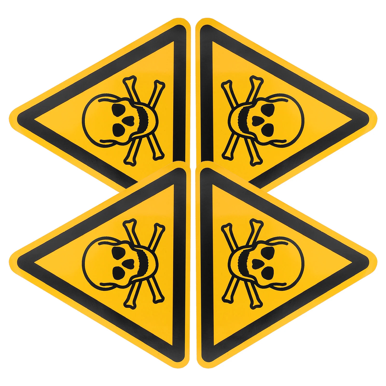 

4 шт., наклейки-этикетки в виде черепа