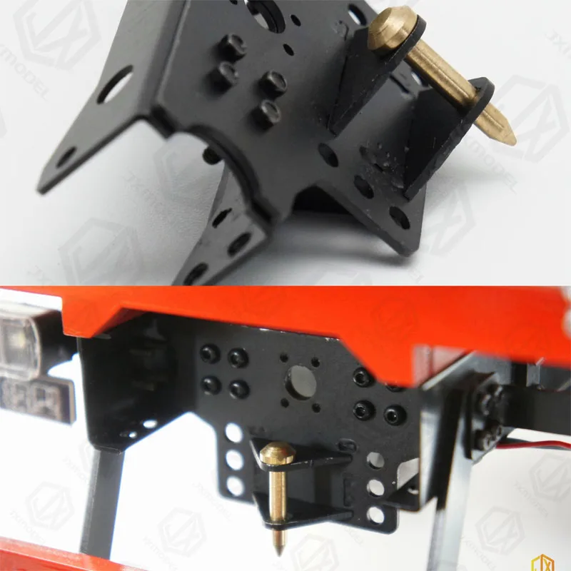 Heck-Abschlepphaken-JXmodel für Tamiya-Automodell 1:14 Schlammkopf schwerer Anhänger-Muldenkipper für MAN F2000 Scania Man Volvo Teile