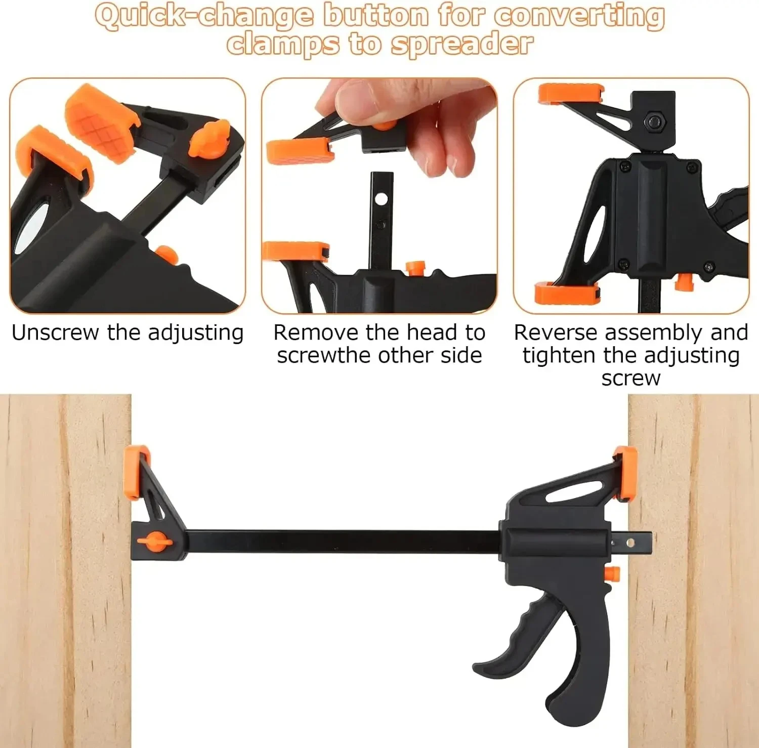 4-inch Woodworking Quick Clamp F Clamp Tool Wood Board Fixed Carpentry Tool Set Hand Sets