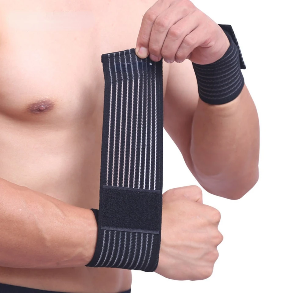 Gym Support Wrist Brace Wrap carpal tunnel Cotton Elastic Bandage Hand Sport Wristband wristband dispenser wristbands 1PCS