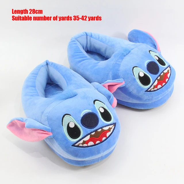 Disney Baby Stuffed Toys Yoda Stitch Mickey Mouse Star Wars Plush Slipper Warm Indoor Home Winter Shoes Slippers Christmas Gift