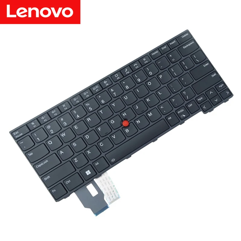 Lenovo-thinkpad T14 Teclado para Notebook Layout Retroiluminado dos Eua Gen3 P14s L14 Gen3 Novo Original 01xy212 - Imagem 5