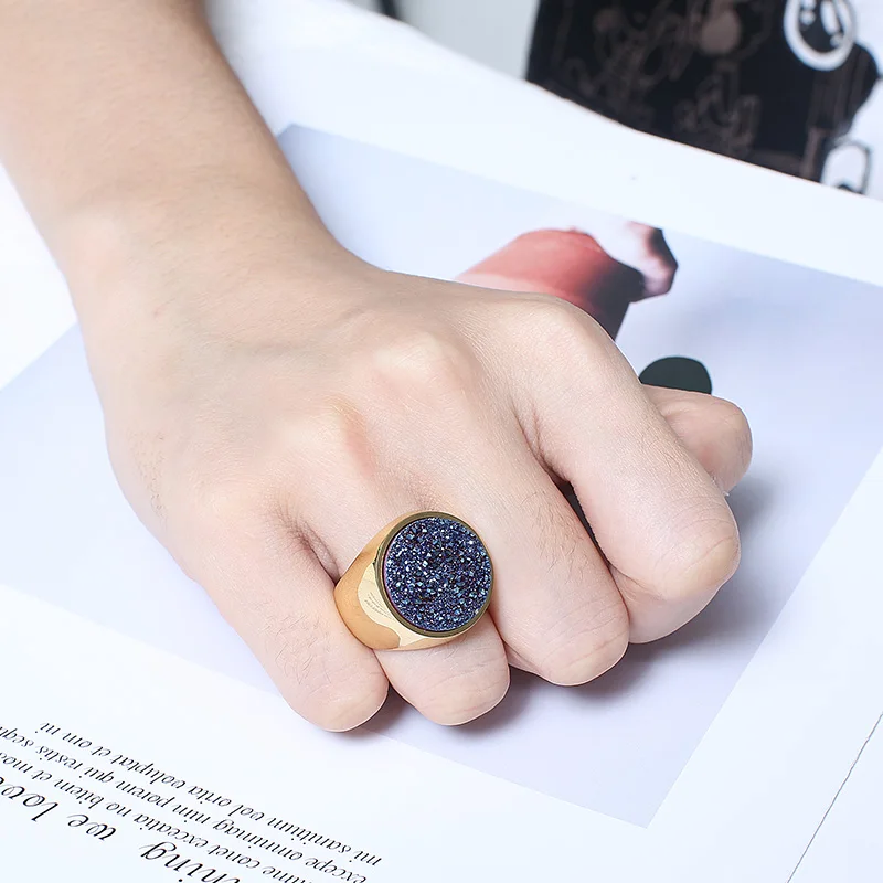 Trend Colourful Crystal Bud Ring For Women Mother 2022 Stainless Steel Wedding Elegant Charm Rings Fashion Party Jewelry Gifts