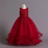 Stunning Little/Big Girls Lace Flower Girl Wedding Bridesmaid Birthday Party Holiday Pageant Prom Fancy Dress 6