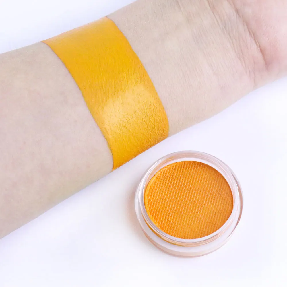 2024 New 30g/pc  Yellow Orange Professional Face And Body Painting Non-toxic Professional Makeup Pigment For Halloween Costume 4