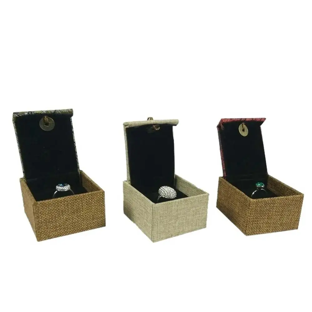 Chinese Embroidered Jewelry Box Hanmade Fabric Necklace Storage Bangle Display Pendant Holder Ring Gift Box 3