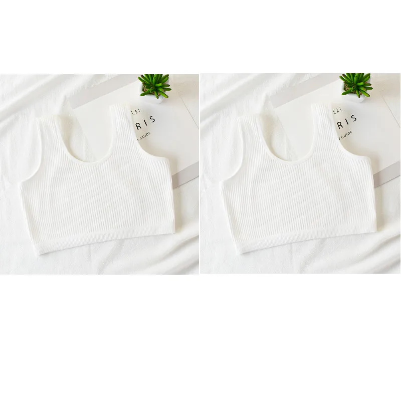 2Pcs/Lot Girls Training Bra Teenage Underwear Vest Adolescente Underwear Puberty Clothing 8-14Year training bra
