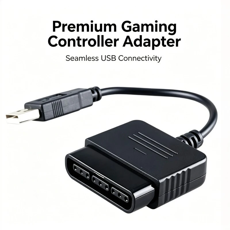 PS2용 게임 컨트롤러용 1pcs PS3 PC 비디오 게임 어댑터 케이블(드라이버 없음) USB 어댑터 변환기 케이블