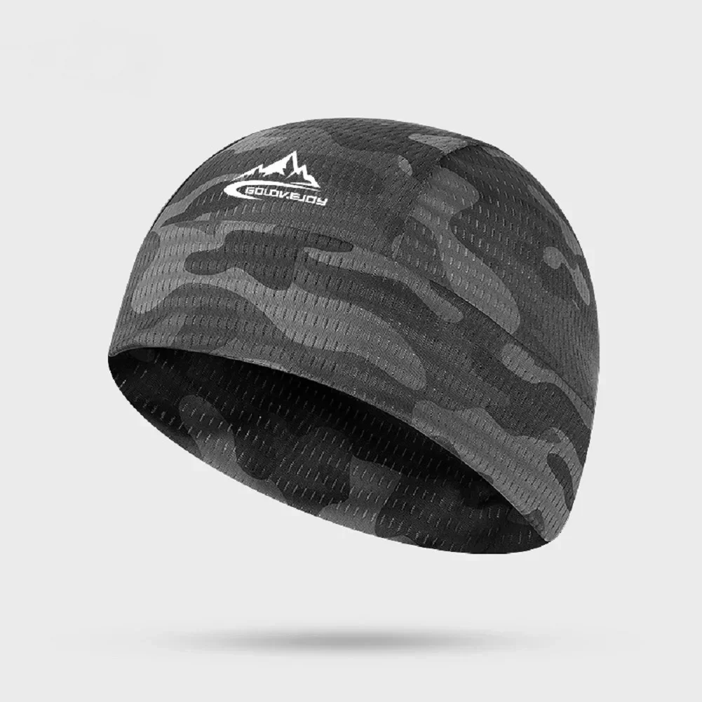 Quick Dry Cycling Cap Motorcycle Helmet Liner Bike Summer Riding Anti Sweat Hat Mesh Fabric Windproof For Yoga Running Fitness