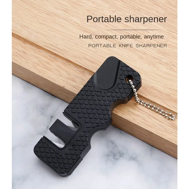 

1pcs Portable Mini Knife Sharpeners Kitchen Tools Accessories Butterfly Type Two-stage Camping Pocket