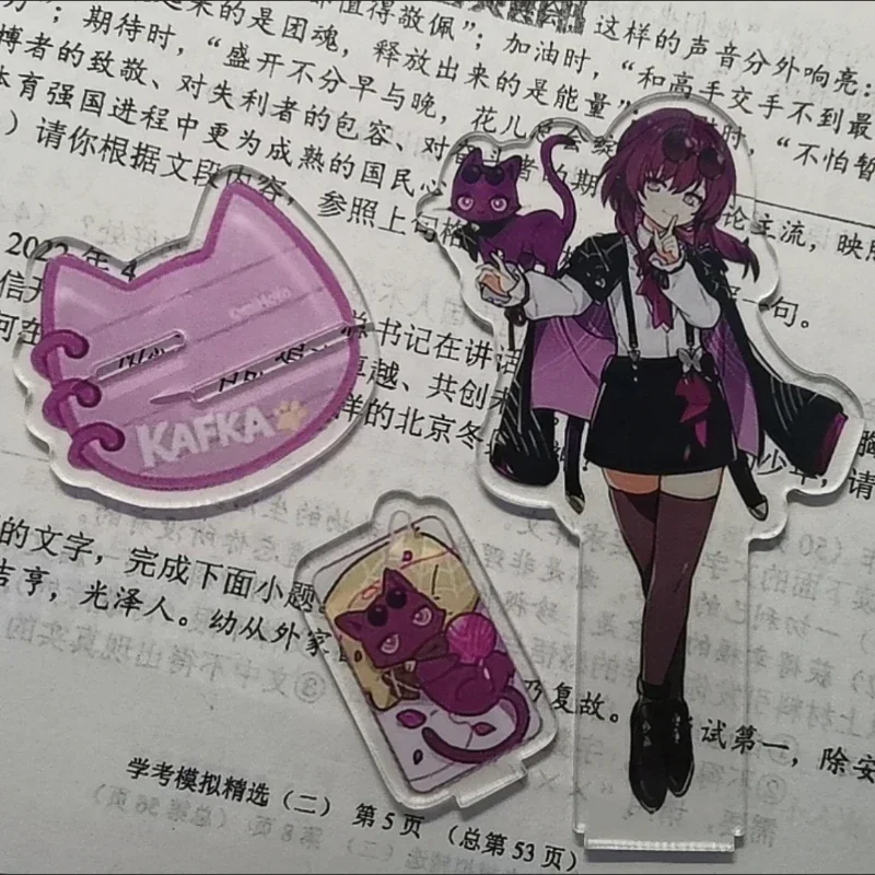 Honkai: Star Rail Acrylic Figure Stand - Blade & Kafka with Cats Desk Decor Ornament