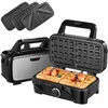 Waffle Maker 7 in 1 Sandwich Maker 1500W Panini Press With Removable Plates 3