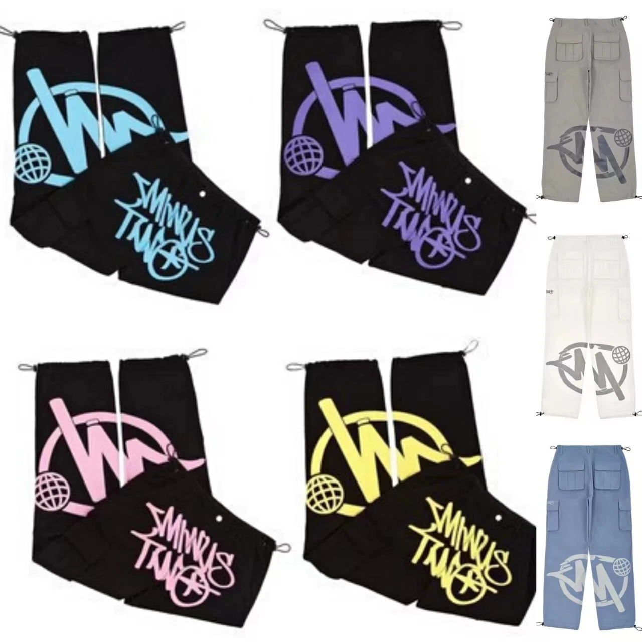 

Minus Two Cargo Pant Y2k Men's Pants Streetwear Baggy Pants Y2k Women's Oversize Pants Hip Hop Clothes Wide Clothing Y2K