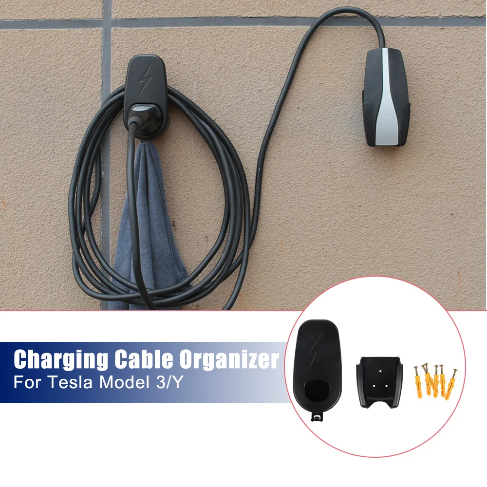 Supporto Per Caricabatterie Con Staffa Per Chassis Per Montaggio A Parete Per Tesla Model 3 Model Y Staffa Per Connettore Per Organizer Per Cavo Di Ri