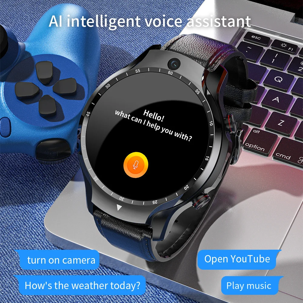 2022G 4 Ʈ ġ RAM 4G ROM 128GB GPS WiFi ɹڼ ͸ ȵ̵ 9 Smartwatch   ī޶ 5M ȭ ð