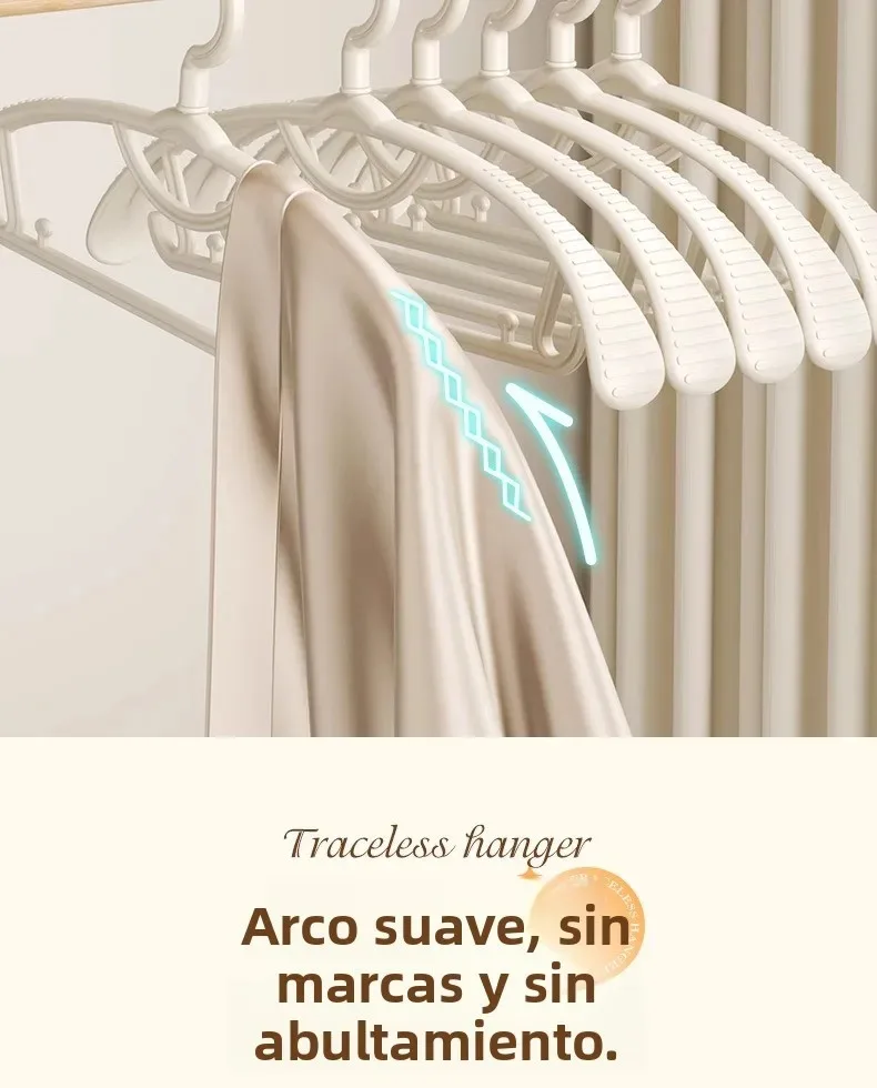 Description Picture 6 of itemThiened Wide Oulder Clothes Hanger Home Anti-Slip Hanging Clothes Hanger Large Size Plastic Rotatable Clothes Hangers Organizer