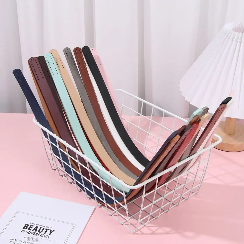 New Fashion PU Leather Shoulder Bag Strap Detachable Core Stitching Bag Belt Handbag Band Handle Bag Handles Bag Accessories