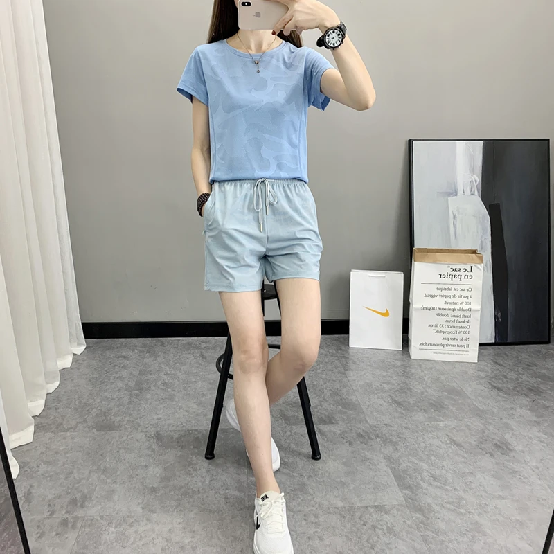 Women's Summer High Waist Solid Pockets Bandage Drawstring Elastic Casual Loose Fashion Shorts Office Lady Vintage Pants