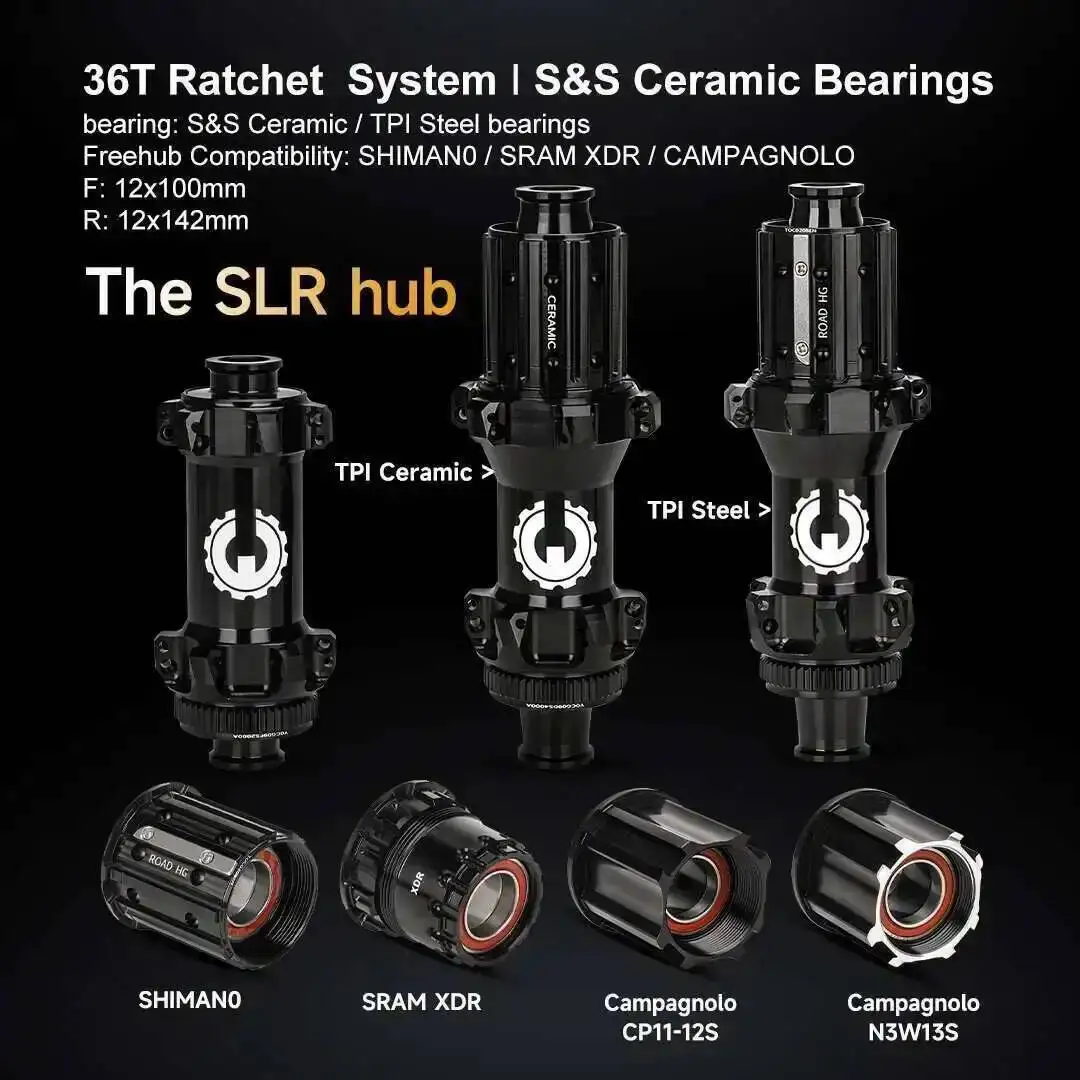 ELITEWHEELS 650B Gravel Wheelset Road Disc Carbon Wheels 40x32mm Tubeless Ready Ceramic Bearing / Ratchet System