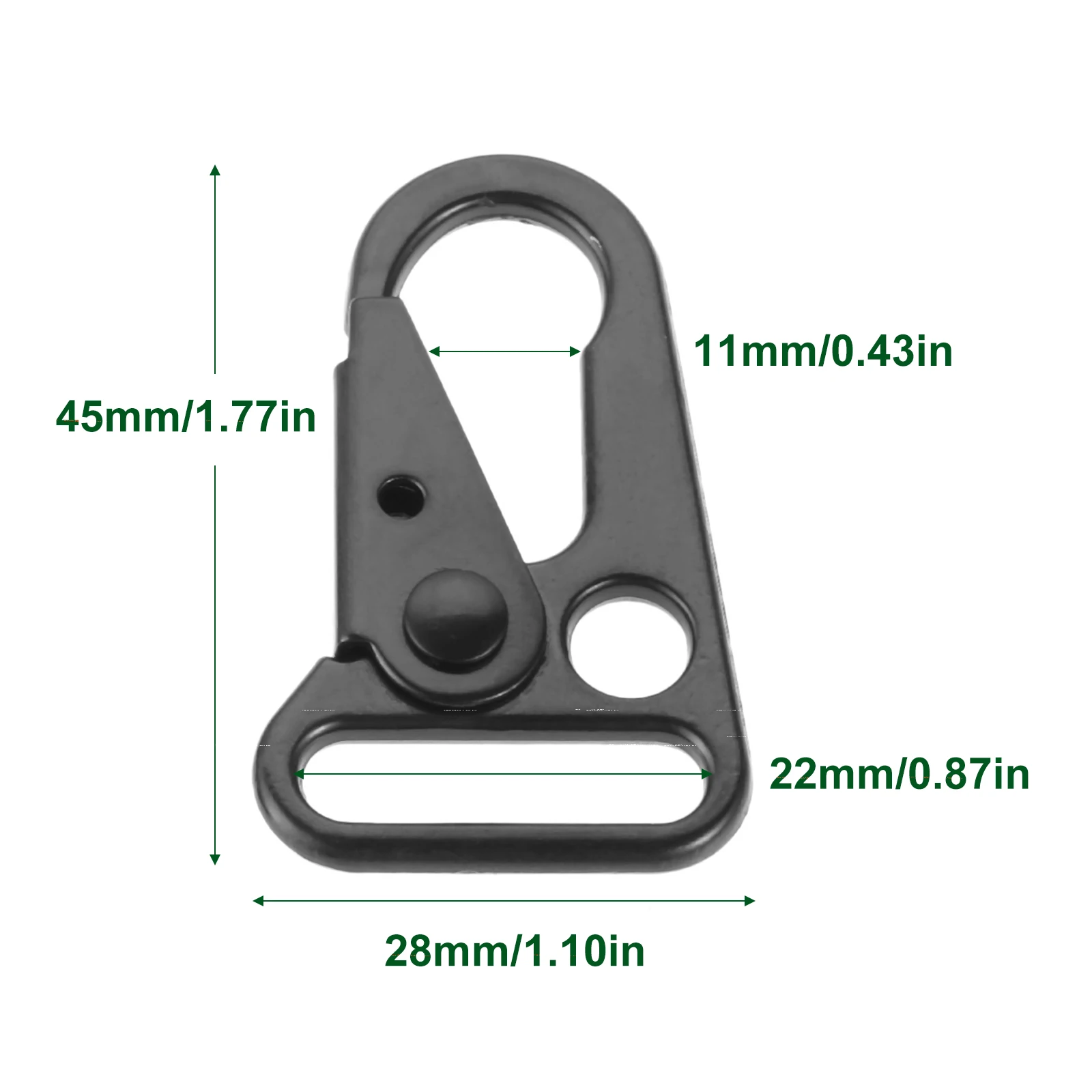 Heavy Duty Spring Snap Hook Triangle Clips Hook Clip Carabiner for