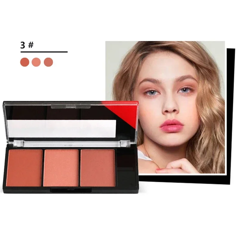 Face Blush Plate Powder Pigment for Women Makeup