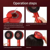Peigne de Massage électrique Portable à lumière rouge, 3 Modes, peigne Laser pour follicules pileux sur la tête, applicateur d'huile essentielle 6