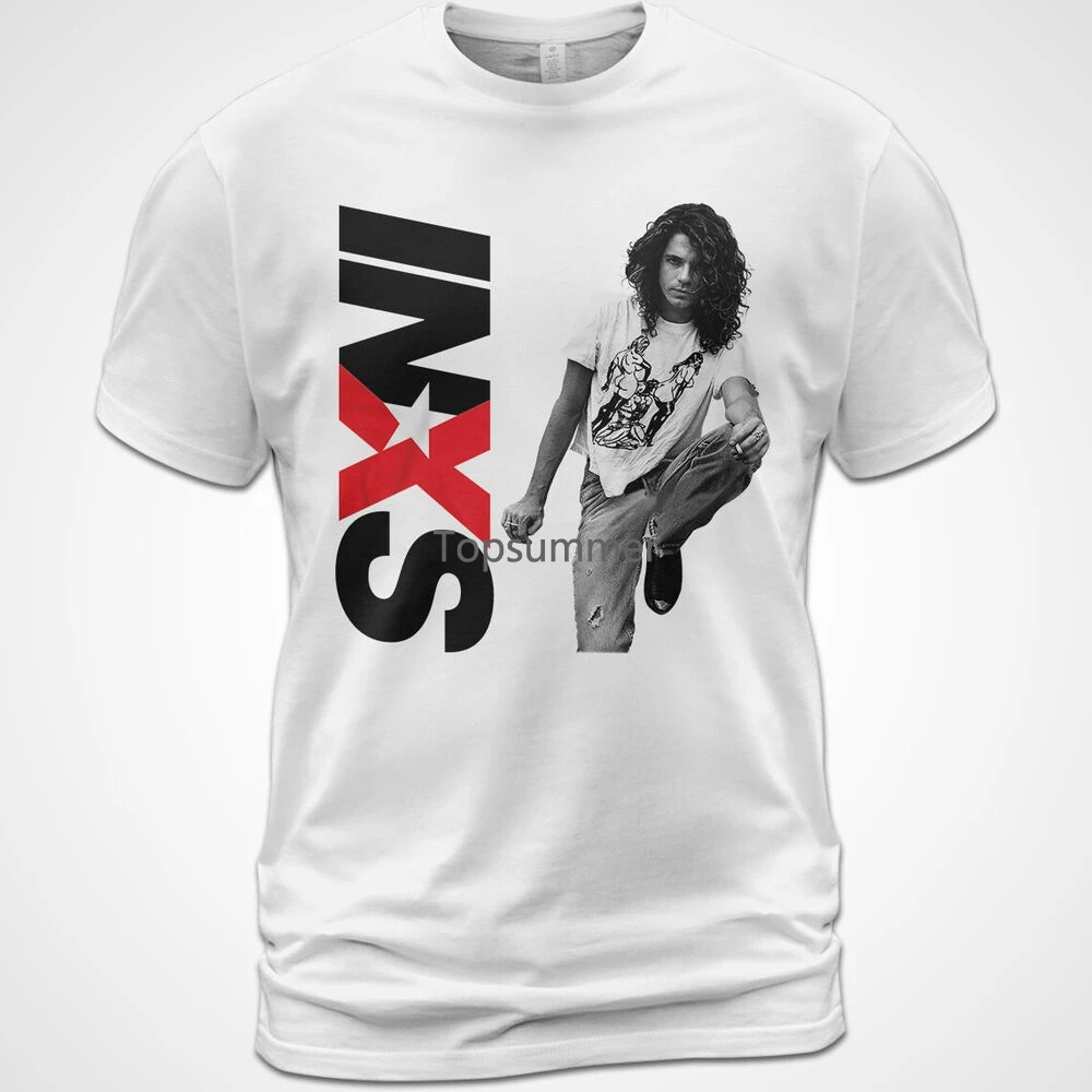 

Cotton T-Shirt Inxs Live At Wembley Stadium 1991 Album Tim Farriss Kirk Pengilly