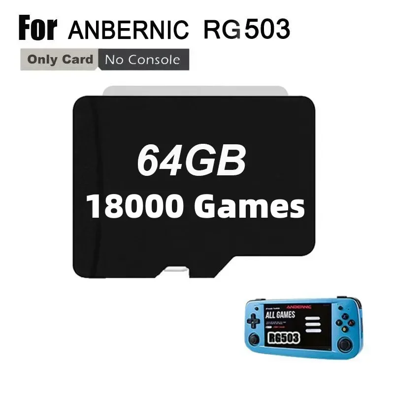 ANBERNIC RG503 SDカード(64gb)/ケース付き Sd788b26fede34c4c840b32e38c45a