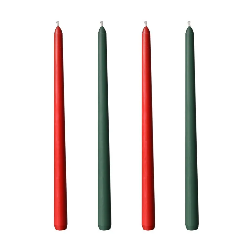 25CM 10-Inch Tapered Candles Colorful Long-Stem Candles for Weddings Banquets Romantic Ambience Elegant Event Table Centerpieces