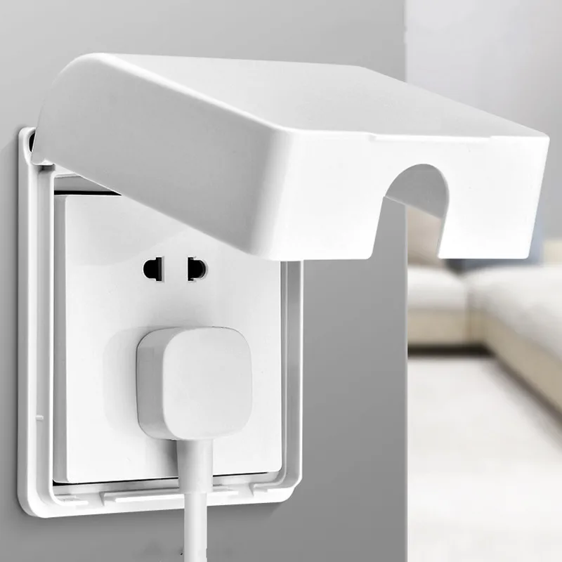 Self-adhesive 86 type wall socket waterproof box nail-free glue paste Doorbell board panel Cover switch Button protection Cover