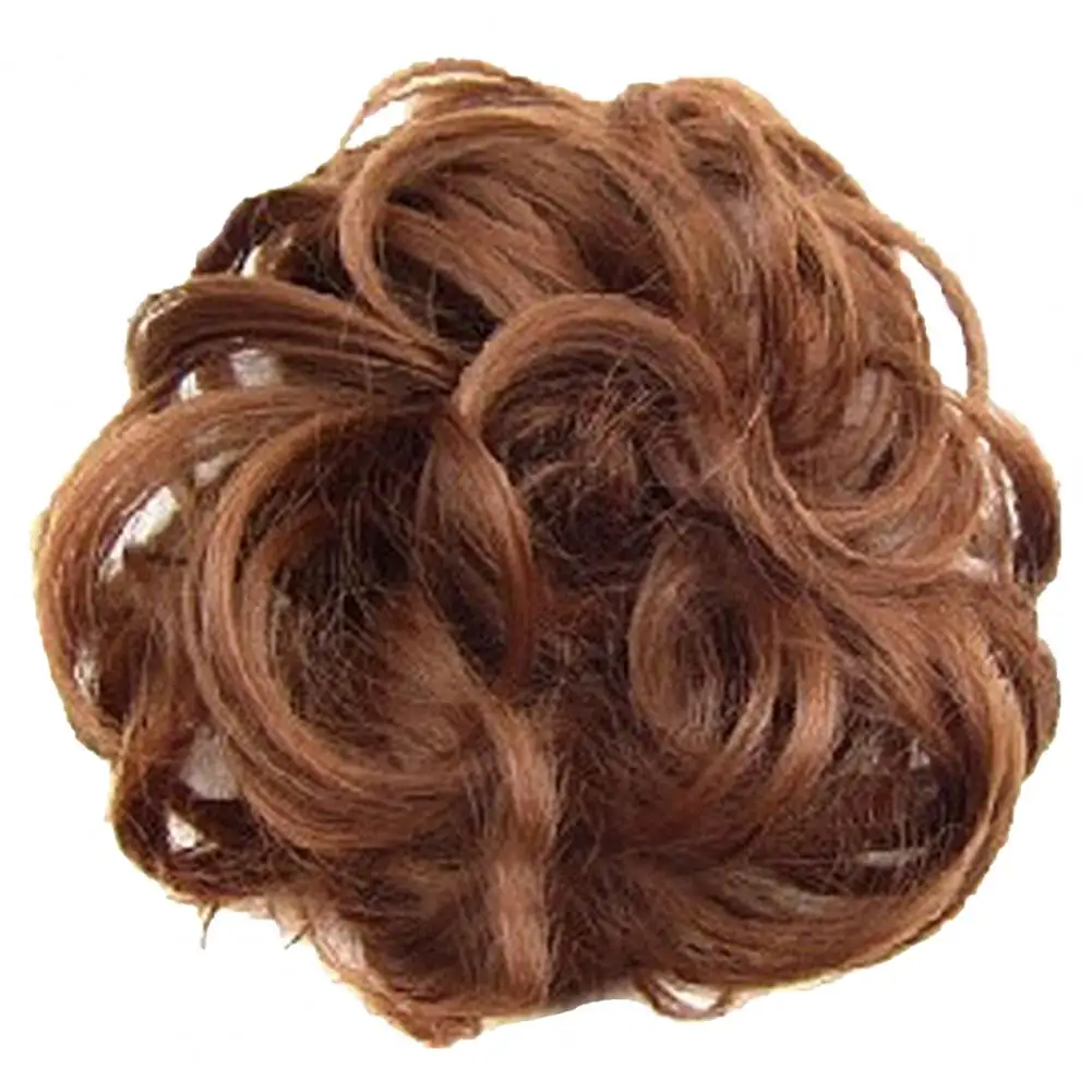 Hair Bun Synthetic Hair Buns Extensions Messy Curly Elastic Hair Scrunchies Hairpieces Synthetic Chignon Donut Updo Hair Pieces