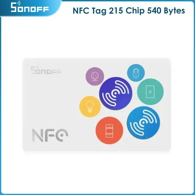 Sonoff Nfc Tag Ewelink Smart Home 215 Chip 540 Byte Smart Tag Tasti Di Scelta Rapida Tap To Trigger Smart Scene Per Telefoni Abilitati Nfc