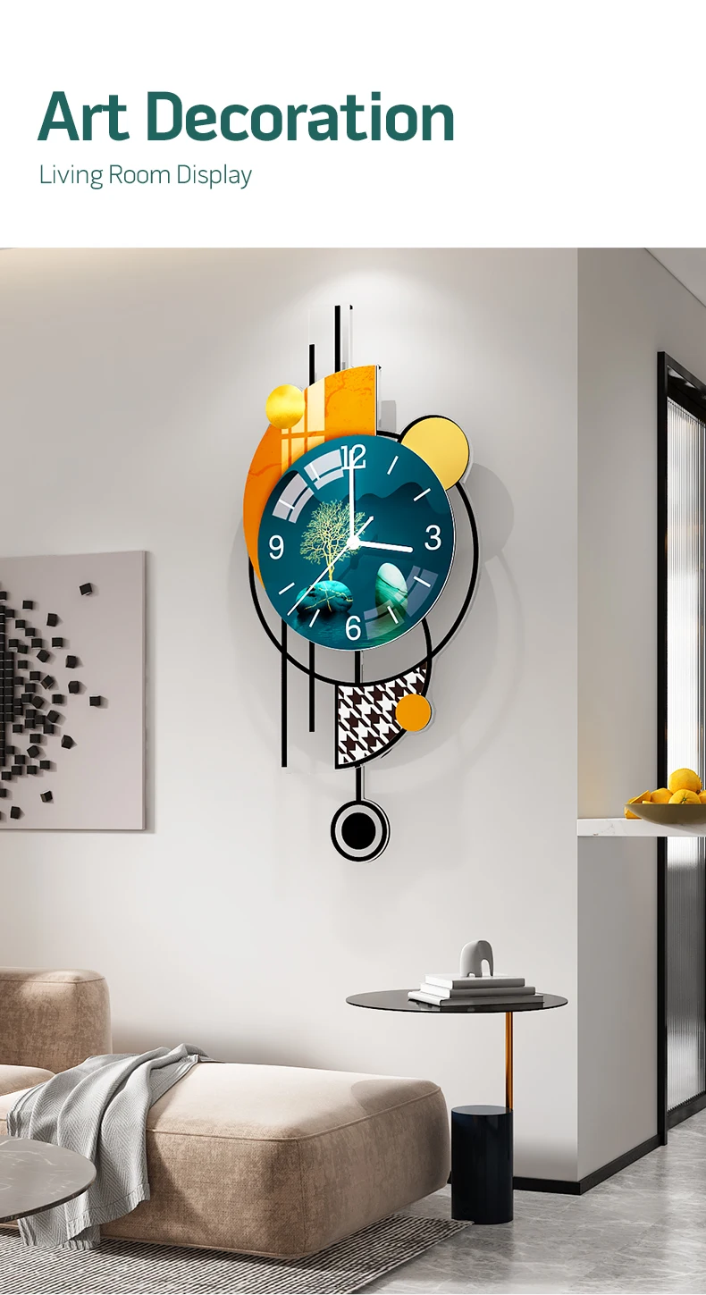 MEISD Large Wall Clock for Living room Decoration Pendulum Watches Battery Operated Clockwork Home Decor Horloge Free Shipping digital wall clock