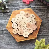 Hexagon Sudoku Number Puzzle Logical Thinking Math Games Rompecabezas De Madera Montessori Educational Toys Kids and Adults 1