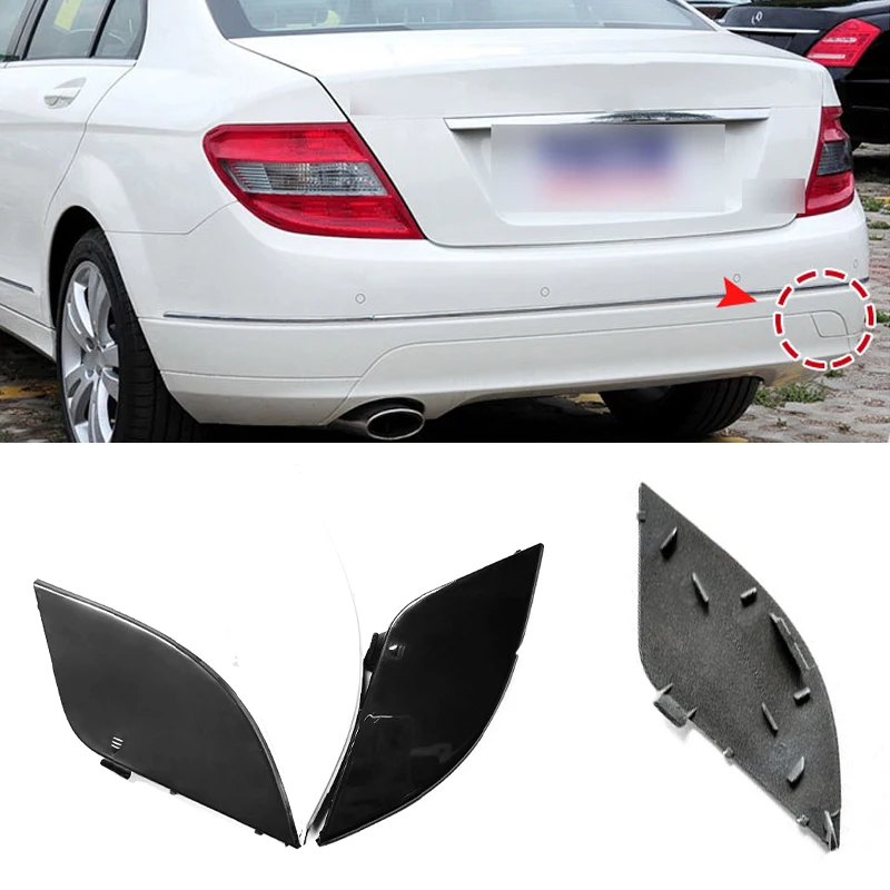 

Gloss Black Car Rear Bumper Tow Hook Cover Cap Trailer Hauling Eye Lid For Mercedes Benz C-Class W204 Sedan 07-11 2048850823