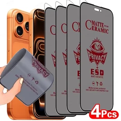 Premium Frosted Privacy Ceramic Screen Protector - Anti - Spy Film (1 - 4 Pack) - iPhone 18 Pro Max