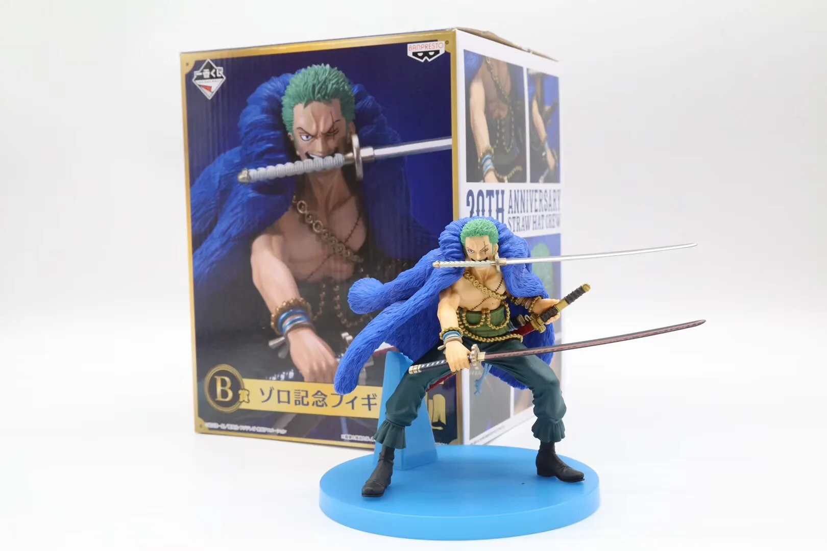 One Piece Figure Anime 20th Anniversary Blue Ver.Luffy Zoro
