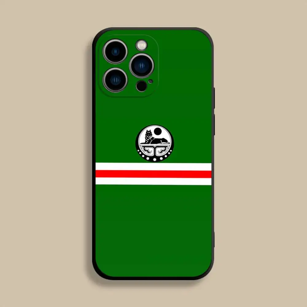 Chechen Coat Of Arms Phone Case For iPhone 17,16,15,14,13,12,Pro,Max,Plus,E,SE4,Air,Mini Black Soft Cover