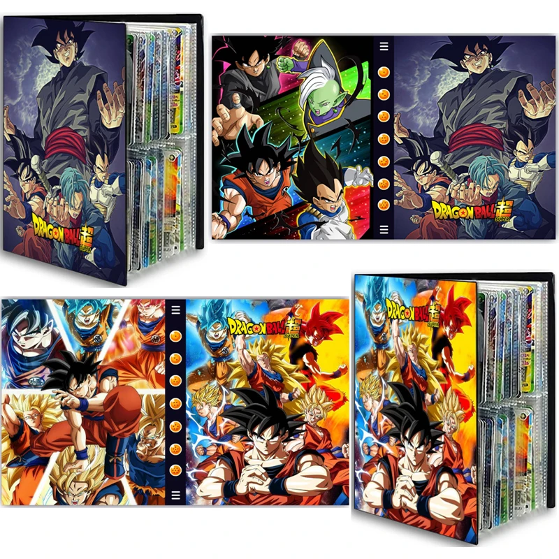

8 Styles New Dragon Ball Anime Card Album Book Cartoon Game Card Collection Binder Map Letters Notebook Storage Holder Kids Toys