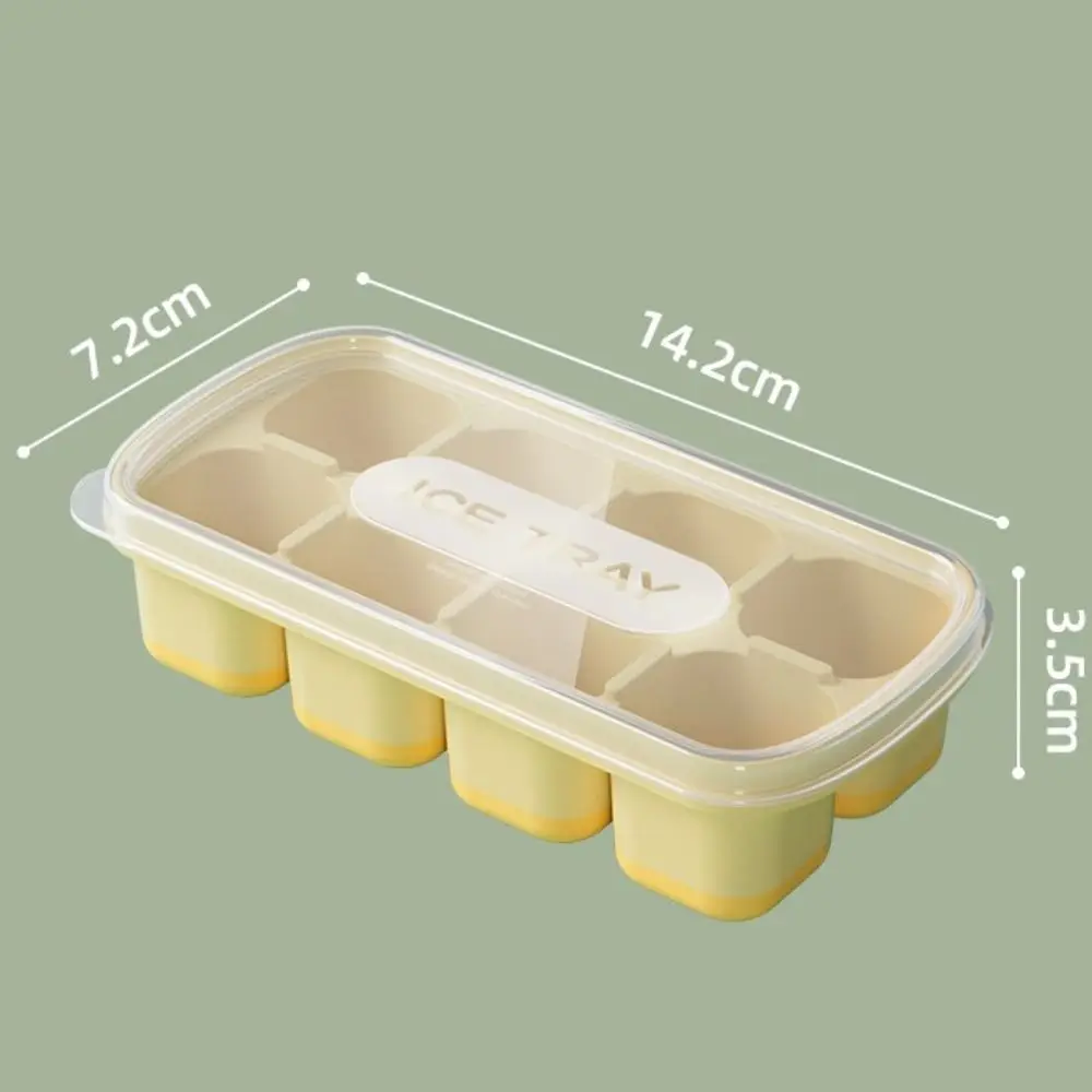 Frozen ice cube artifact ice-making mold household silicone ice tray with lid ice-making box mold cameo cube