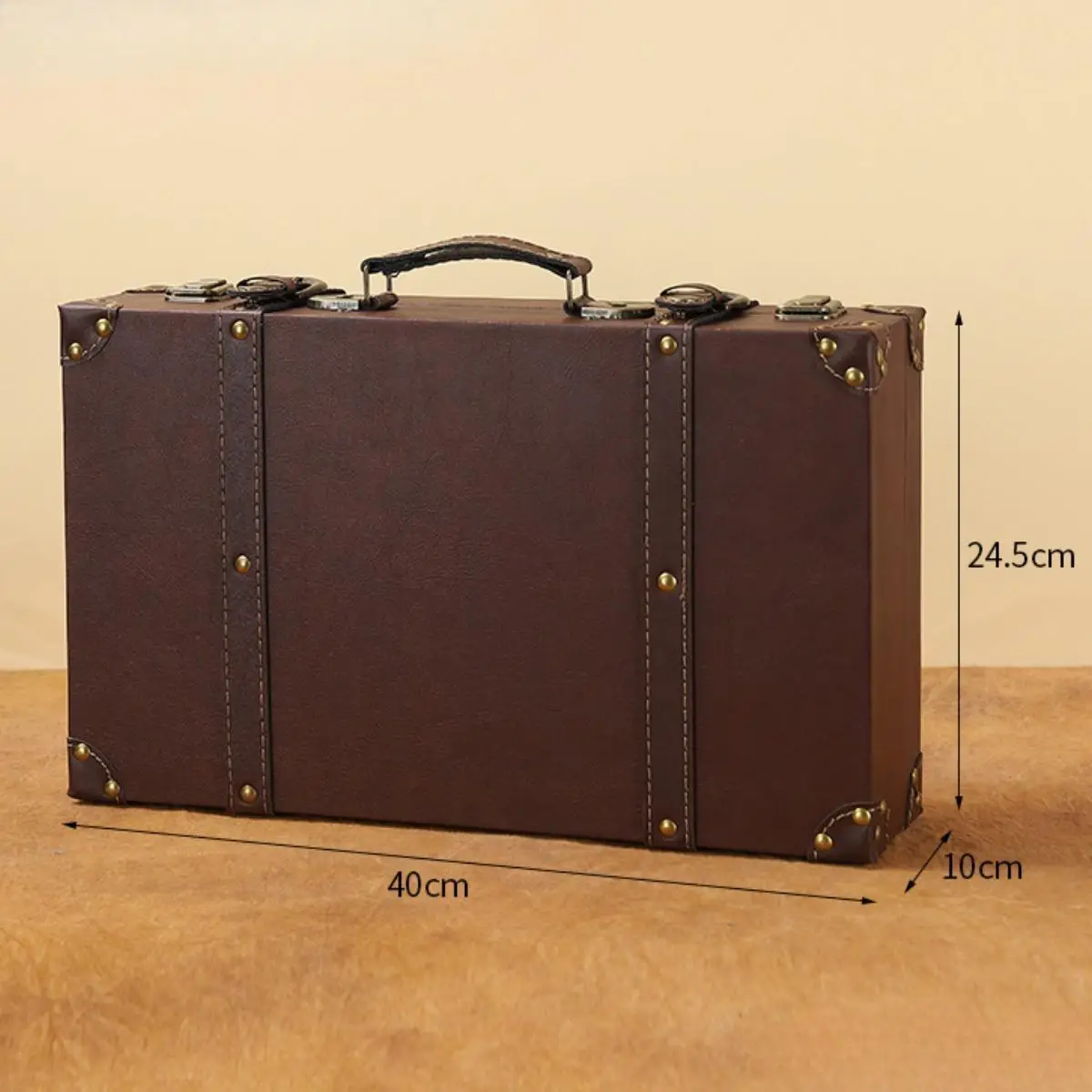 Suitcase Decoration Wood Mini Antique Style Keepsakes Small Storage Chest Suitcase Decoration Wood Mini Antique Style Keepsakes Small Storage Chest