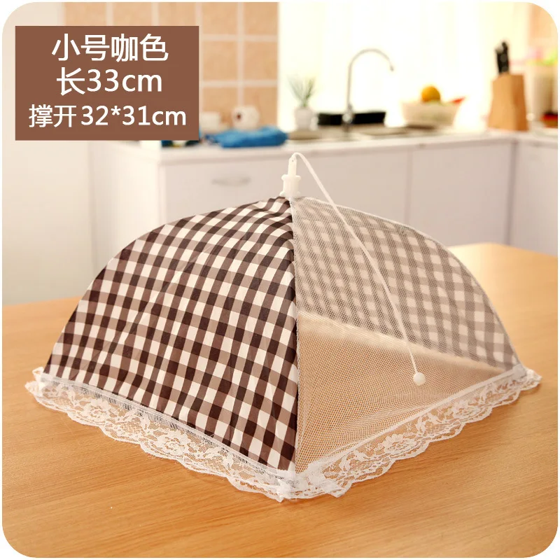 Portable Food Cover Umbrella -Up Mesh Screen Food Cover Net Tent Breathable Folded Dome Anti Fly Mosquito Umbrella
