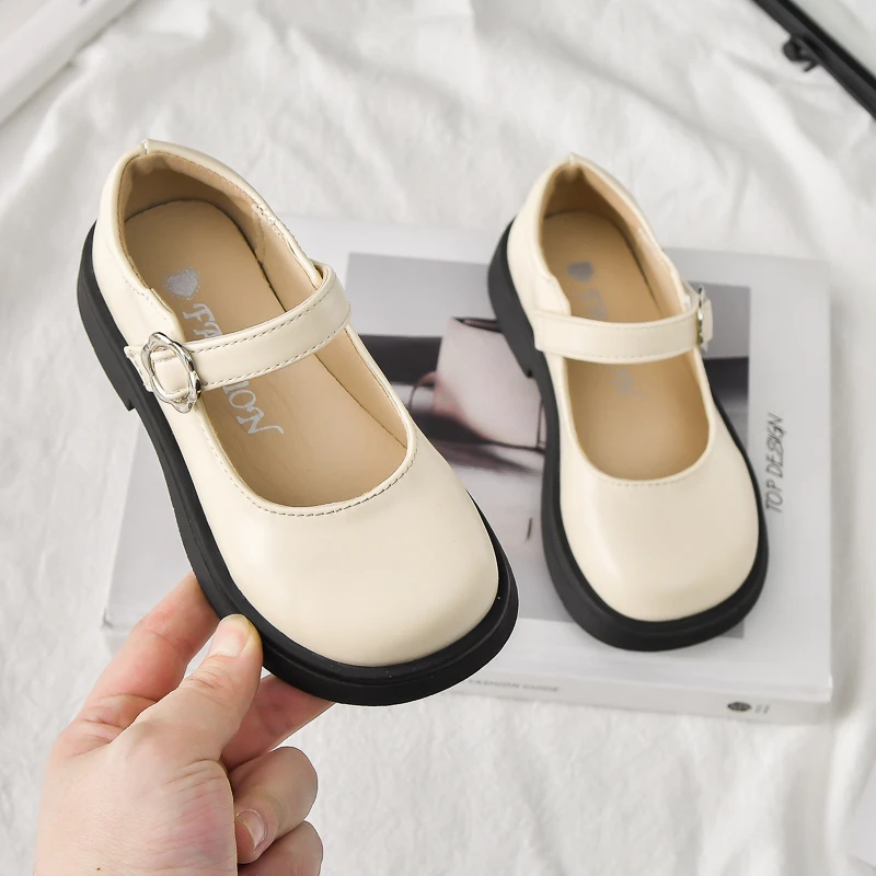 Leather Kids Mary Jane Shoes for Girls Autumn