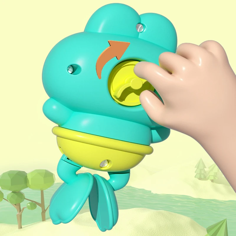Baby Bath Toys Kids Swimming Pool Clockwork Animals Toys Cute Bathing Frog Children Bathroom Shower Bathtub Water Play Game Toys 4