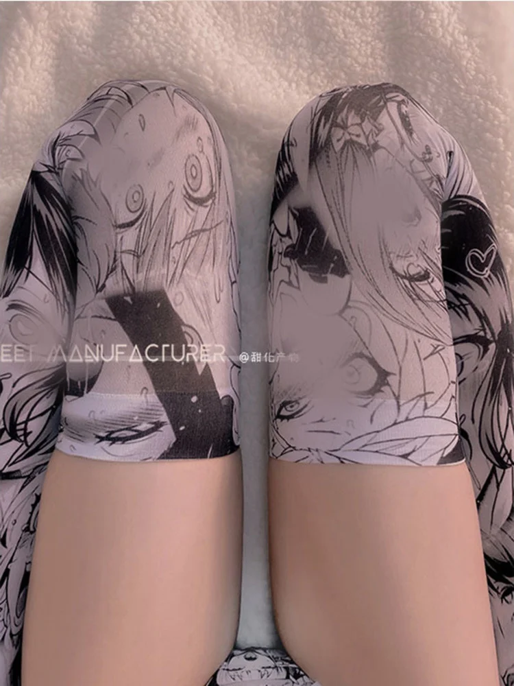 Cosplay Stockings Anime Tshirt Panties Costumes Cartoons Printing mini Skirt Woman Costume tops hot sexy set 2022 exitic cute 9K